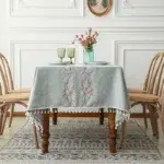 nappe boheme en tissu bleu