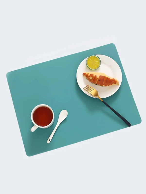SET A TABLE en silicone vert pour repas