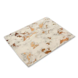 SET A TABLE design marbre doré