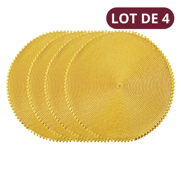 Set de table chic jaune