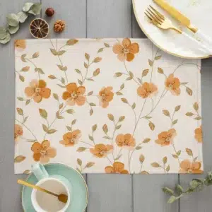 Set de table en tissu fleurs bohèmes