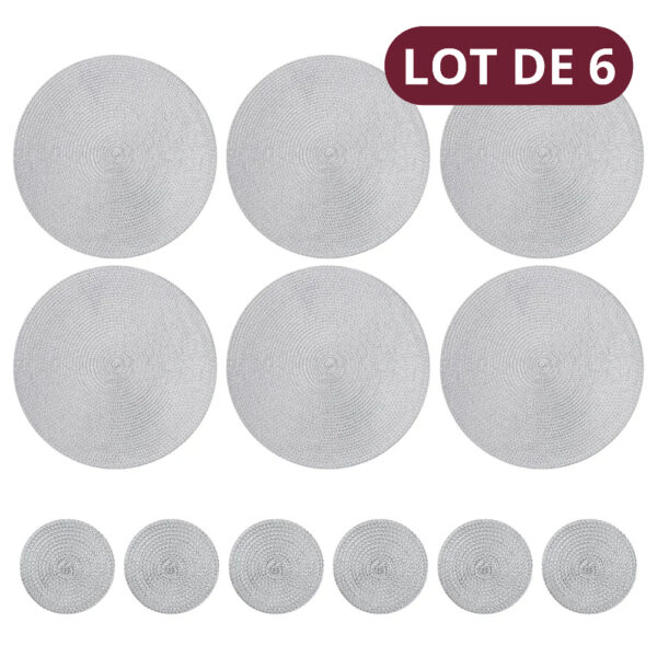 set de table rond décoratif