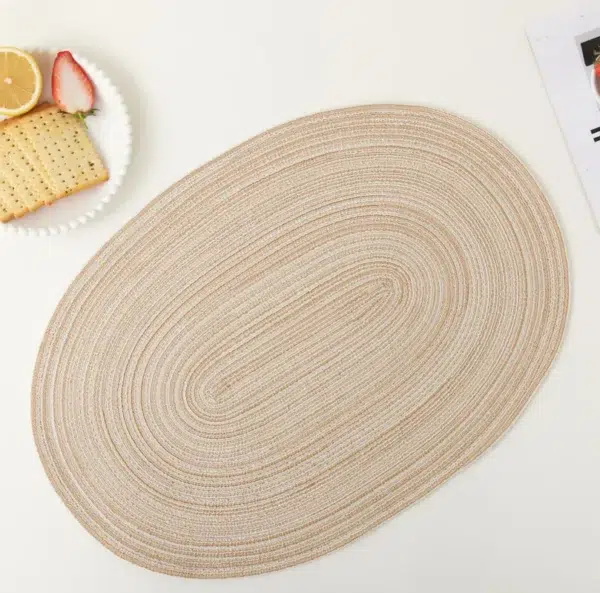 SET A TABLE beige clair ovale