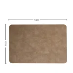 set de table design luxe taupe